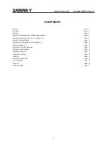 Preview for 2 page of SAMWAY C400 Use And Maintenance Manual