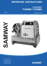 Предварительный просмотр 1 страницы SAMWAY P20NMS Operating Instructions Manual