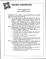 Preview for 3 page of SAN/BAR SB4201A Installation Instructions