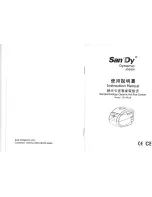 San Dy SD-8019 Instruction Manual preview