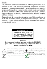 Preview for 5 page of san ignacio 34495 Instruction Manual