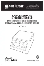 San Jamar Escali PRO MZR SCDG13 Instruction Sheet preview