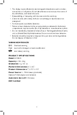 Preview for 3 page of San Jamar Escali PRO MZR SCDG13 Instruction Sheet