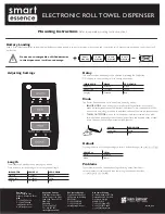 Preview for 1 page of San Jamar Smart Essence T8400TBK Mounting Instructions