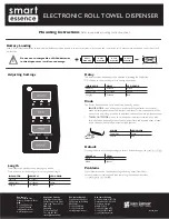 San Jamar Smart Essence T8400TBK Mounting Instructions preview