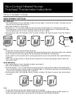 Предварительный просмотр 4 страницы San Jamar THDG986 Instructions Manual