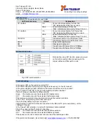 Preview for 2 page of San Telequip SC09FED H User Manual