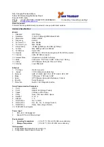 Preview for 2 page of San Telequip SC10EK2 W User Manual