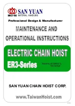 Preview for 1 page of SAN YUAN ER3 Series Maintenance And Operational Instructions