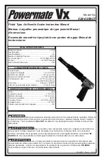 Sanborn Mfg Powermate Vx 024-0299CT Instruction Manual preview