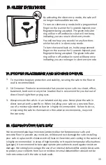 Preview for 16 page of Sanctuary Platinum SA-PLAT1-BIO Instruction Manual