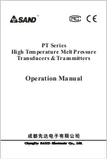 Preview for 1 page of SAND PT Series Operation Manual