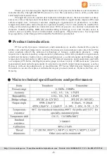 Preview for 2 page of SAND PT Series Operation Manual