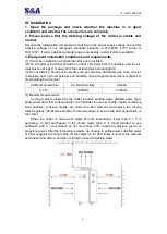 Preview for 9 page of S&A CWFL-500 User Manual