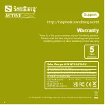 Предварительный просмотр 4 страницы Sandberg ACTIVE 420-80 Quick Manual