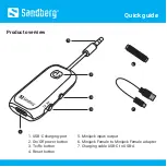 Preview for 2 page of Sandberg Bluetooth Audio Link 2in1 TxRx Quick Manual