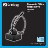 Sandberg Bluetooth Office Headset Pro User Manual preview