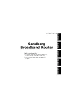 Sandberg Broadbang Router Manual предпросмотр