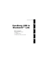 Sandberg USB to Bluetooth Link Manual preview