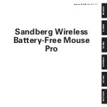 Preview for 1 page of Sandberg Wireless Battery-Free Mouse Pro Manual