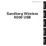 Preview for 1 page of Sandberg Wireless N300 USB Manual