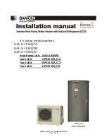 Sanden GAUS-315EQTA Installation Manual preview