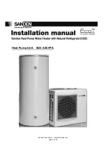 Sanden GUS-A45HPA Installation Manual preview