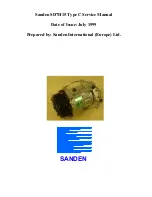 Preview for 1 page of Sanden SD7H15 Service Manual