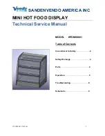 Sanden Vendo HFDM00001 Technical & Service Manual предпросмотр