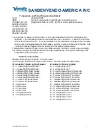 Preview for 7 page of Sanden Vendo HFDM00001 Technical & Service Manual