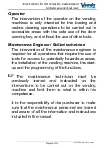 Preview for 6 page of SandenVendo Snack Safety Point User And Maintenance Manual