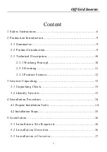 Preview for 2 page of Sandi Electric SDP-30KW User And Installation Manual