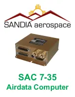 Preview for 34 page of SANDIA aerospace SAC 7-35 Installation Manual