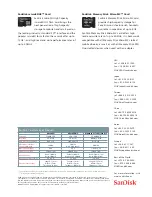 Preview for 2 page of SanDisk 4GBMicroSDHC Specifications