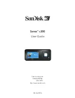 Preview for 1 page of SanDisk C240 - Sansa 1 GB Digital Player User Manual