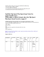 Preview for 5 page of SanDisk Clip Sport Faq