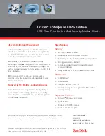 Предварительный просмотр 2 страницы SanDisk Cruzer Enterprise Brochure