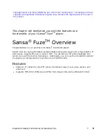 Preview for 8 page of SanDisk Fuze-UM809-ENG User Manual