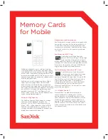 Предварительный просмотр 1 страницы SanDisk microSD Specifications