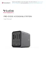 SanDisk PROFESSIONAL PRO-DOCK 4 User Manual preview