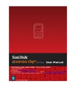 SanDisk Sansa Clip + User Manual preview