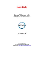 Предварительный просмотр 1 страницы SanDisk Sansa Sansa Clip 2GB User Manual