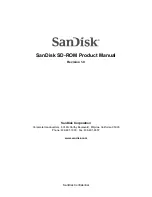 SanDisk SD-ROM Product Manual preview