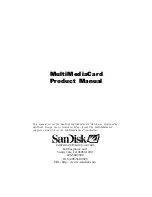 Preview for 1 page of SanDisk SDMB-16 Product Manual