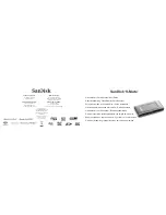 Предварительный просмотр 1 страницы SanDisk SDVM1AA30 User Manual