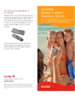 Предварительный просмотр 1 страницы SanDisk Shoot & Store Brochure