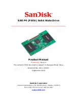 SanDisk SSD P4 Product Manual preview