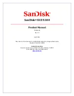 SanDisk SSD X100 Product Manual preview