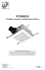 S&P PCD80XH Installation, Operation And Maintenance Manual предпросмотр