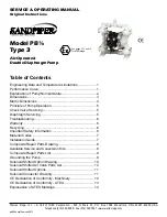 Sandpiper Model PB 1/4 Service & Operating Manual preview